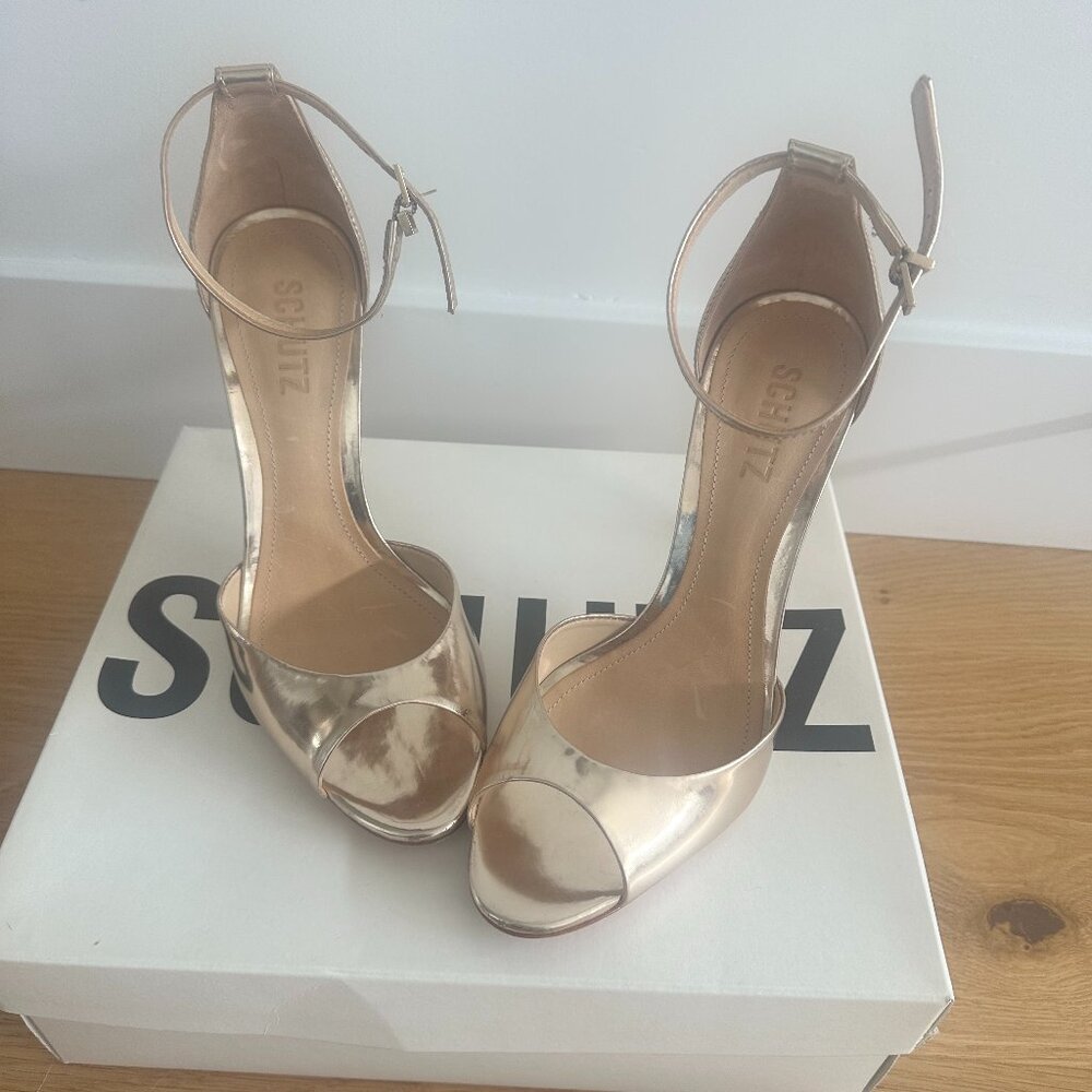 Schutz Gold Heels